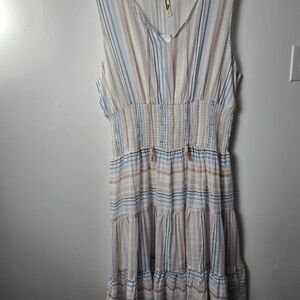 Shoreline Multicolor Striped Sleeveless Dress